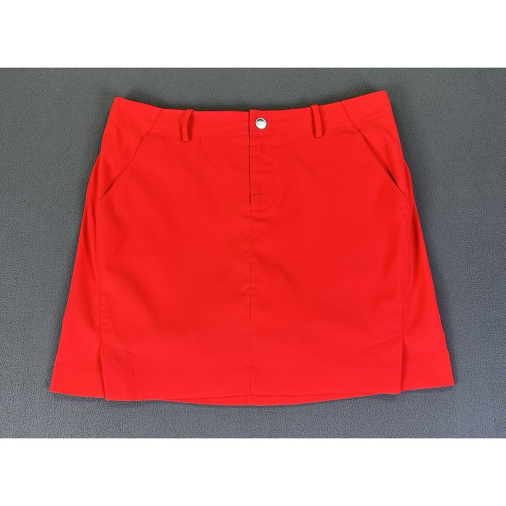 Ralph Lauren Coral Orange Red Neon Golf Skort